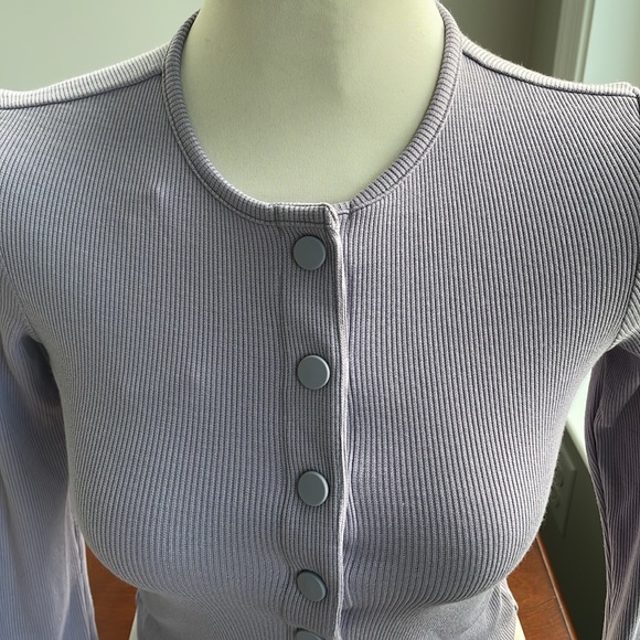 Outdoor Voices NWT Cozy Rib Cropped Cardigan small - Picture 4 of 6